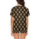 thumbnail image 2 of Conjunto de pijama corto para mujer con estampado de cabeza de tigre LKS306, 2 of 4