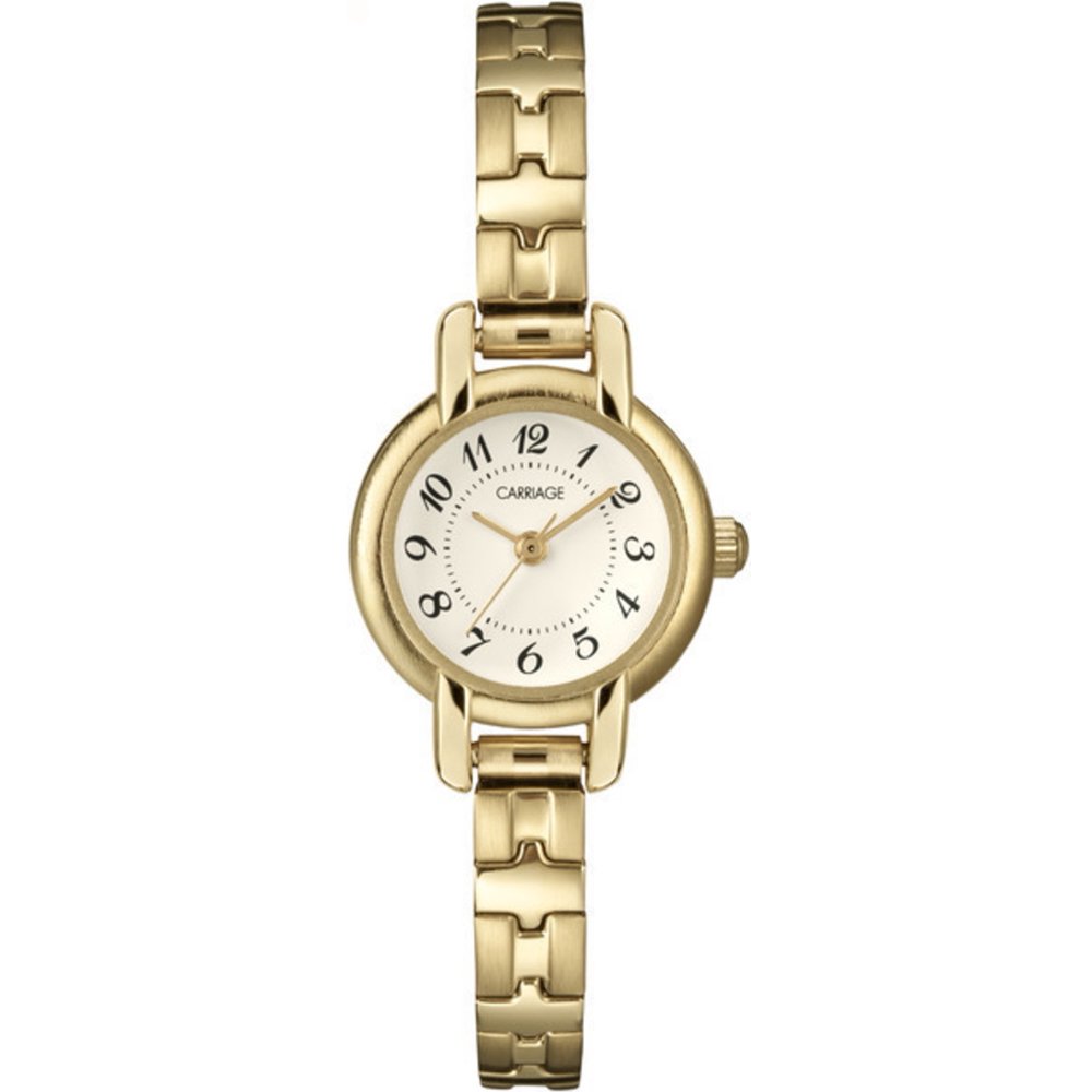Timex Carriage Women's Fashion Dress Bracelet Watch GoldTone w
