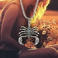 thumbnail image 3 of Cheers.US Men Women Hip Hop Fashion Scorpion Shape Necklace for Daily, 3 of 4