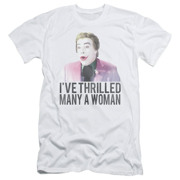 Batman Classic TV Thrilled S/S Adult 30/1 T-Shirt-White