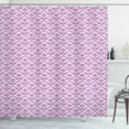 thumbnail image 1 of Ambesonne Damask Shower Curtain, Intermingled Curvy Stems, 69"Wx84"L, Purple and White, 1 of 3