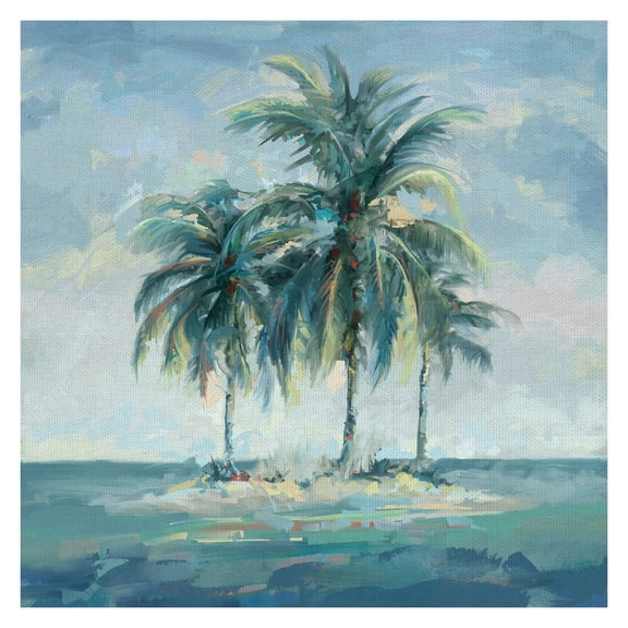Masterpiece Art Gallery Isle of Dreams Palm Canvas Art Print 24" x 24"