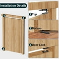 thumbnail image 2 of Hidden Door Hinge,Heavy Duty Pivot Hinge,570Lbs Load-Bearing,Solid Stainless Steel,Swinging 360&Acirc;&deg;Rotation,Hidden Hardware/System for Secret Door or, 2 of 7