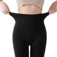 thumbnail image 5 of 2PCS Autumn And Winter Black Warm Fleece Lean Leg Pressure Leggings Pantyhose, 5 of 7
