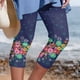 thumbnail image 2 of Pantalones Largos de Yoga Para Mujer Cintura Elástica de Moda Yoga Deporte Pantalones Con Estampado Floral Leggings Pantalones Recortados Odeerbi ODB-4, 2 of 5