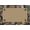 Beige/Black, variant on Milliken Brown Bordered Leaves Door Mat Extra Brown - Aprx 2' 8" x 3' 10"