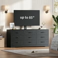 thumbnail image 2 of Wood TV Stand with Mount for TVs Up to 85", Entertainment Center with 9 Drawers, Adjustable Height Media Console, 2 of 9