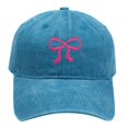 thumbnail image 2 of Hats with Ponytail Holes for Woman, Womens Washed Distressed Baseball Cap by Awwp Light Blue, 2 of 5