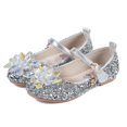thumbnail image 3 of Sandalias azules de cristal para niñas, zapatos de tacón alto de gelatina, Reina de la nieve, princesa Elsa, Cosplay, fiesta, baile, Verano, 3 of 4