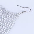 thumbnail image 3 of IFANLANDOR Aretes Colgantes Cuadrados Con Lentejuelas Y En Para Eventos Especiales, 3 of 8
