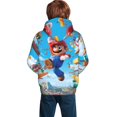thumbnail image 6 of Lsque Mario Patten Youth Hoodie Sweatshirt Pullover with Kangaroo Pocket Boys and Girls Hoodie Warm Hoodie for Kids, 6 of 8