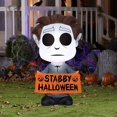 thumbnail image 2 of Gemmy Airblown Stylisé Michael Myers Universel, 3,5 Pieds de Haut, Multicolore, 2 of 2