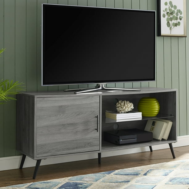 Thea Slate Grey TV Stand for TVs up to 58" by Bellamy Studios Walmart