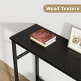 thumbnail image 5 of KOKEBREN Entryway Table, Console Tables with Storage, 39.3"L Rustic Sofa Table with Adjustable Shelf, Console Table for Entryway, Living Room, Hallway, Bedroom(Black), 5 of 7