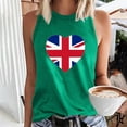 thumbnail image 2 of Ladies Summer Printed Sleeveless Round Neck Tank Top Round Neck Tank Top, 2 of 5
