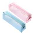 thumbnail image 1 of Estuche para lápices de malla de rejilla de 2 uds para niñas y niños, portalápices con cremallera, estuche para lápices portátil para adolescentes, 20,5*6,5*6cm, 1 of 5