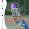 thumbnail image 7 of Sports Water Bottle, Outdoor Sports Hydration, Large Capacity 1L, Leakproof, Durable, Portable, Reusable, Easy to Clean, Lightweight, Frosted Semi-Transparent Design, 7 of 7