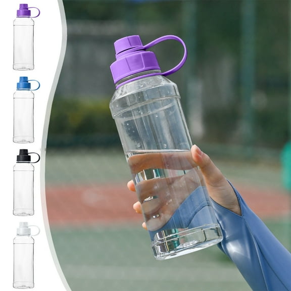 XiYing Large Capacity 1L Sports Water Bottle with Handle, Leak-Proof, Dishwasher Safe for Outdoor Activities, Fitness, Hiking, Includes 1 Bottle