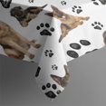 thumbnail image 5 of German Shepherd Dog and Footprint Rectangle Tablecloth 60"x120",Waterproof Polyester Rectangle Table Cloth, Wipeable Spillproof Polyester Tablecloth for Dining, Camping, Indoor and Outdoor, 5 of 6