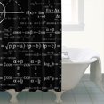 thumbnail image 4 of Math Equations Geometry Black Pattern Shower Curtain 72"x84" ,Bathroom Decorative Shower Curtains Set with 12 Hooks,Modern Waterproof Washable Shower Curtain, 4 of 6
