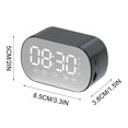 thumbnail image 3 of Bluetooth Speaker under $5! Yannianjz Bluetooth Speaker with Alarm Clock, FM Radio LED Mirror Display, Portable Mini Sound System for Home and Gift, 3 of 8