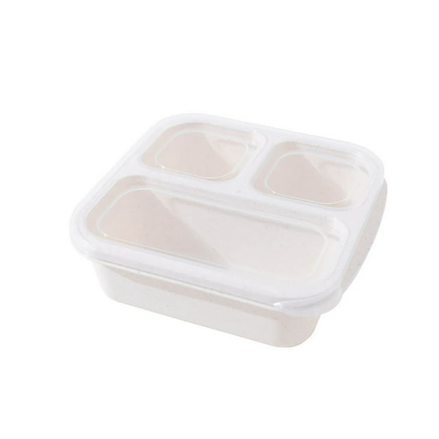 Solution de Rangement pour Aliments 1 Pce Contenants à Collation Réutilisables Bento avec 3 Compartiments pour la Préparation des Repas et l'Usage Quotidien et pour Adultes dans la Cuisine, la Salle à Manger et les Voyages