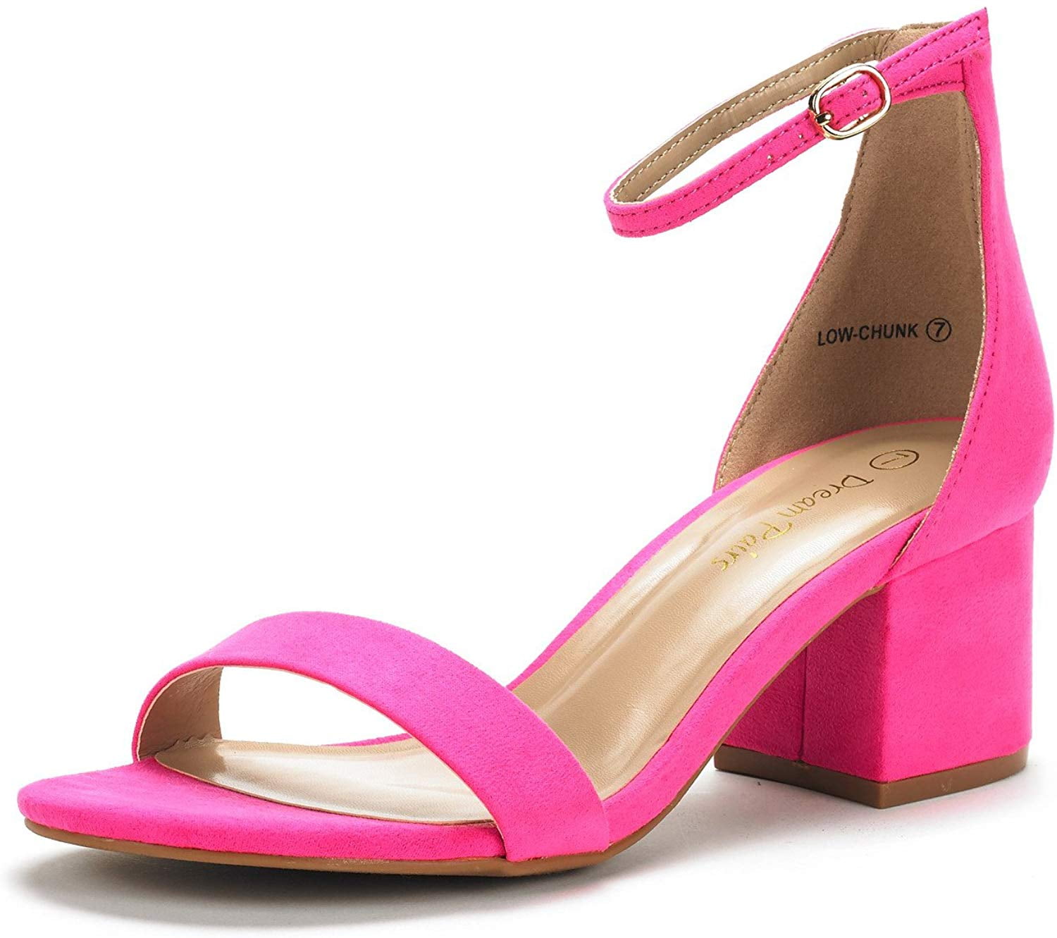 Women High Heel Sandals Open Toe Buckle Thick Heel Women Summer Shoes Elegant Sweet Sandals Dress Shoes
