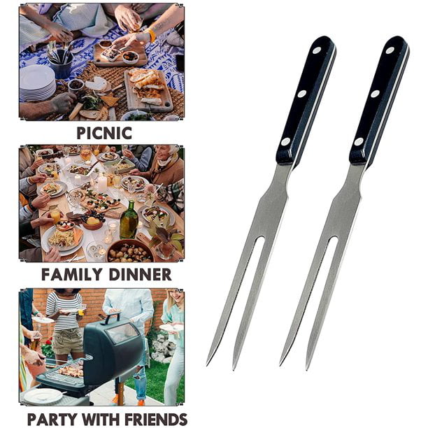 NEWZAF Chef Pro Stainless Steel Carving Fork Meat Fork Pasta Fork 12 Inch 609301890534 