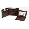thumbnail image 2 of Suvelle Men's Slim Leather Bifold Wallet, Removable Flip up ID Window Wallets, W031, 2 of 7