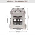 thumbnail image 4 of 304 Stainless Steel Wood Stove Camping Foldable Backpacking Stove, 4 of 5