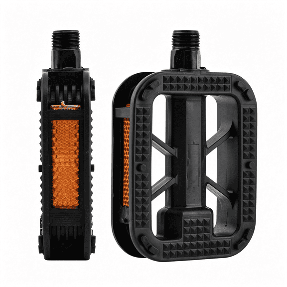 LADYGYM 9/16" Bike Pedals,Bicycle Pedals with Reflectors|Durable Non-Slip Pedals for Most Adult Bikes and Mtb Bicycles,Offering Stable Grip and Improved Visibility.Easy to Install