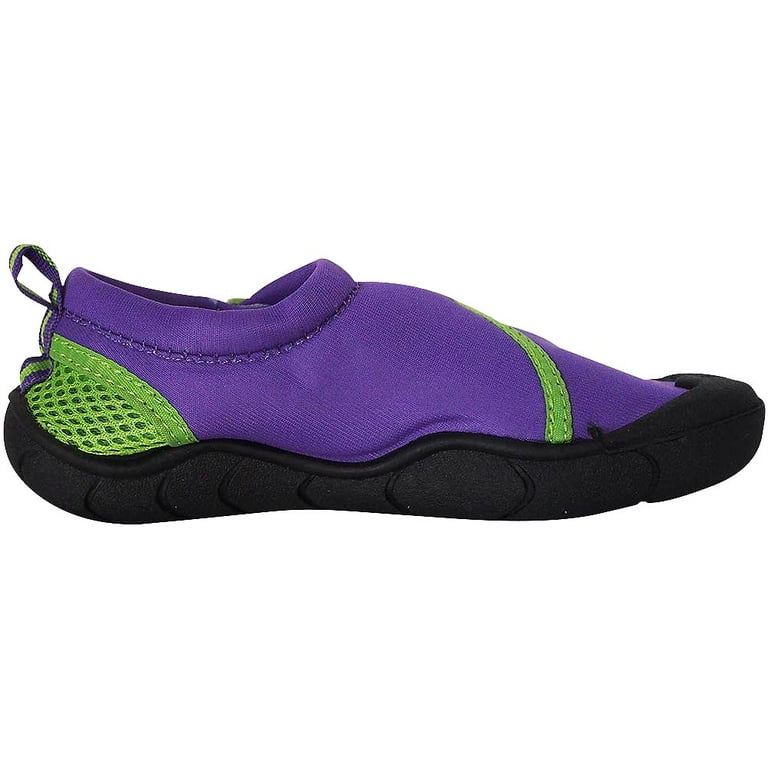 NORTY Girls Water Shoes Child Female Lake River Shoes Purple Lime 12