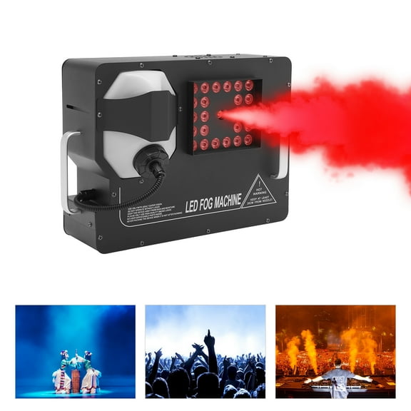 1 PCS Black 1500W Smoke Fog LED RGB DMX Vertical Spray Stage Light Fogger Effects Machine(Model), Product Size:  42*32*24cm/16.54*12.6*9.45 in