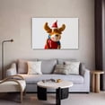 thumbnail image 5 of Christmas Reindeer Doll Canvas Poster Bedroom Decor Sports Landscape Office Room Decor Gift,Frame-style,20x30inch(50x75cm), 5 of 8
