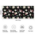 thumbnail image 3 of Pioneer Flower Floral Print Pattern Bathroom Rugs Mat, Non Slip Microfiber Bathroom Rug with Rubber Backing, Soft Mats for Bathroom Floor Tub Shower, 24"x60", 3 of 5