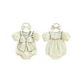 thumbnail image 2 of Baby Toddler Girl Bow Bubble Romper 3 6 12 18 Months Short Sleeve Bodysuit with Bow Headband Cute Summer Clothes, 2 of 9