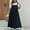 Blue, variant on Plus Size Womens Bib Overall Jumper Dress Loose Linen Adjustable Straps Suspender Pinafore Maxi Dress with Pockets