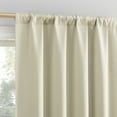 thumbnail image 3 of Sun Zero Bergen 1-Piece Theater Grade Extreme 100% Blackout Rod Pocket Curtain Panel, 40"X63", Cream, 3 of 8