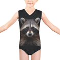 thumbnail image 2 of Maillot de Bain une Pièce pour Filles 3-14 Col en V Maillot Sans Manches, 2 of 5