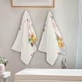 thumbnail image 4 of Pink Flamingo Pineapple Hand Towels for Bathroom, Tropical Leaves Flowers Kitchen Towel Set of 2 Ultra Soft and Highly Absorbent Decorative Fingertip Face Bath Towels for Spa & Hotel, 28.3"x14.4", 4 of 5