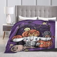 thumbnail image 2 of Super Soft Blanket Picnic Cinnamoroll Throw Blanket Halloween Flannel Bedspread For OutdoorPattern Sofa Bed Cover, 2 of 5
