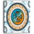 thumbnail image 2 of Large Rounded Symmetrical Flower Brown - Abstract Wall Art Canvas, 2 of 3
