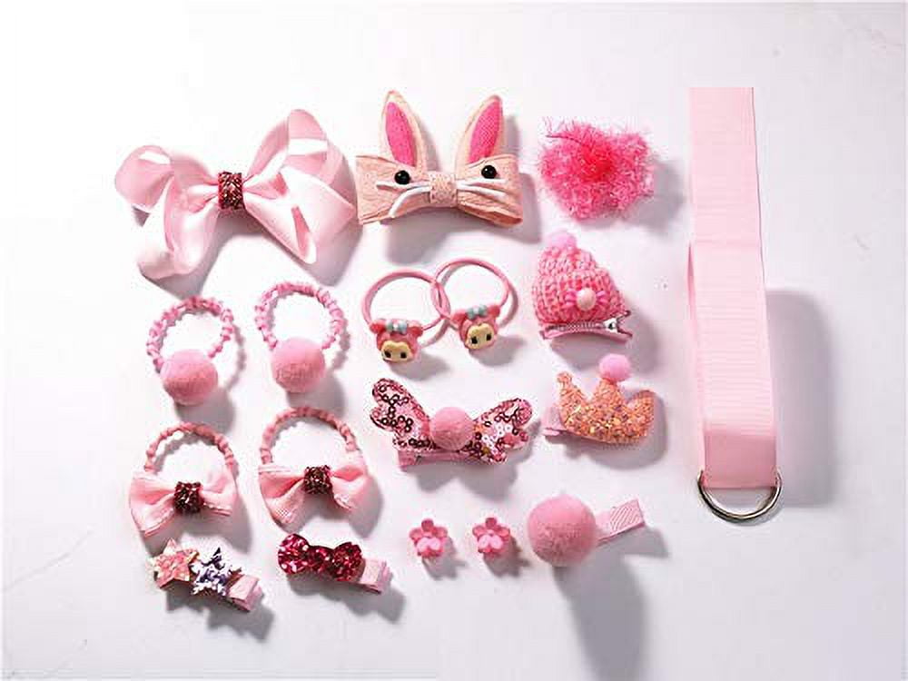 Accessorize Kingdom 18Pcs/Set Mix Style Headwear Set Children Accessories Ribbon Bow With Full Covered Clips Hairpins For Girls Princess Crown Hair Accessories With Gift Box 1 (Pack of 1)