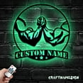 thumbnail image 3 of Craftnamesign Custom Arm Wrestling Metal Wall Art LED Light, Custom Wrestler Name Sign, Gym Decor, 3 of 5
