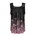 thumbnail image 4 of Camiseta sin mangas con estampado de chaleco cuello cuadrado SCZ rojo M, 4 of 4