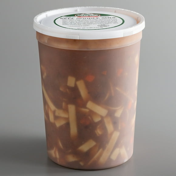 Spring Glen Fresh Foods 5 lb. Beef Noodle Soup - 2/Case