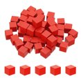 thumbnail image 1 of Uxcell 50 Pcs Bloques de Madera, Cubo de Madera Natural Sin Terminar de 0.8 Pulgadas para Proyecto de Arte de Bricolaje, Pintura y Decoración, Rojo, 1 of 7