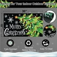 thumbnail image 6 of BLEUM CADE Christmas Welcome Mat,Christmas Tree Outdoor Door Mat Outside for Front Door,Non-slip Rubber Backing Doormat,Low-Pile Mat for Entrance,18 x 30 in,Black, 6 of 8