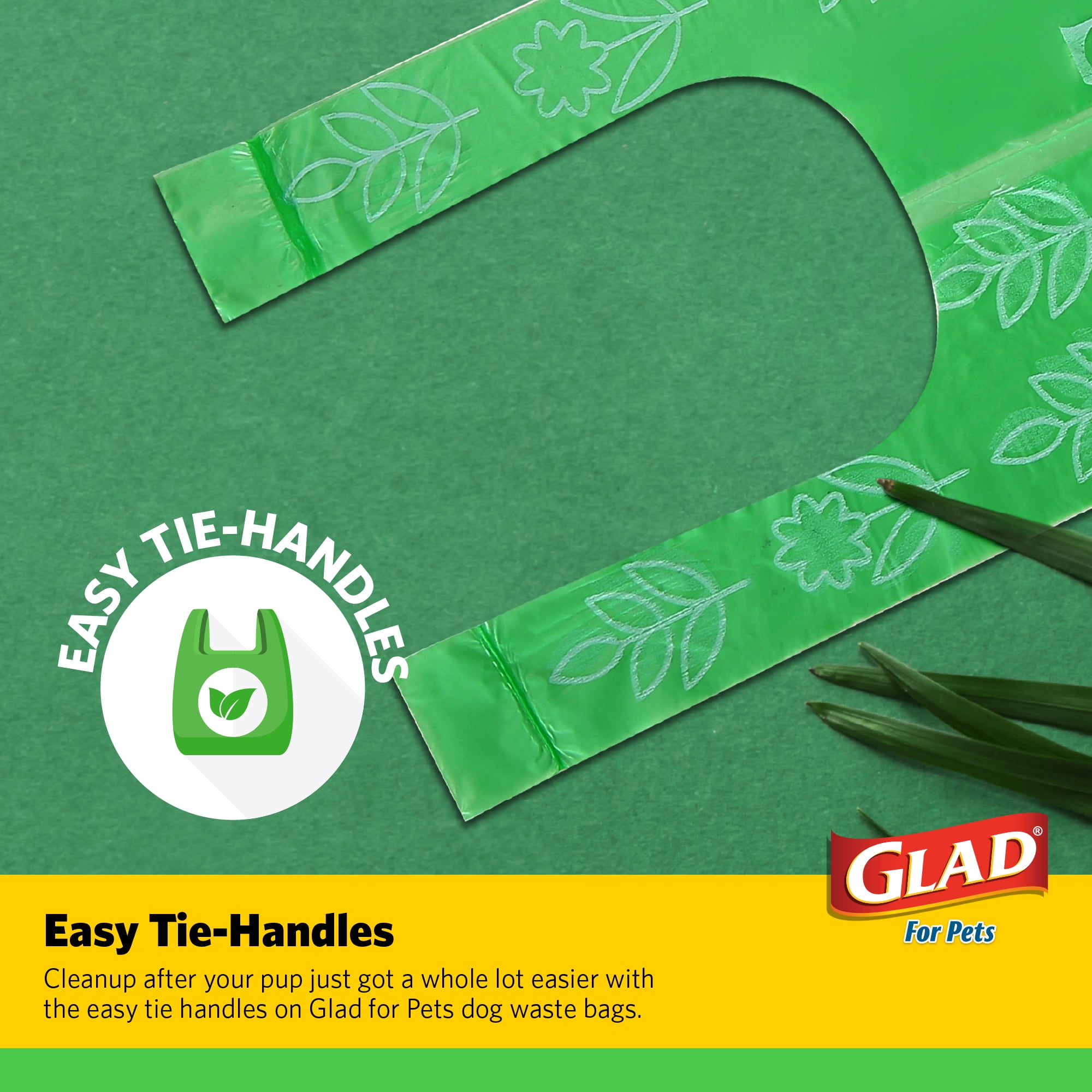 Glad Earth Friendly Easy Tie Handle Scented Waste Bags - 120 Bags