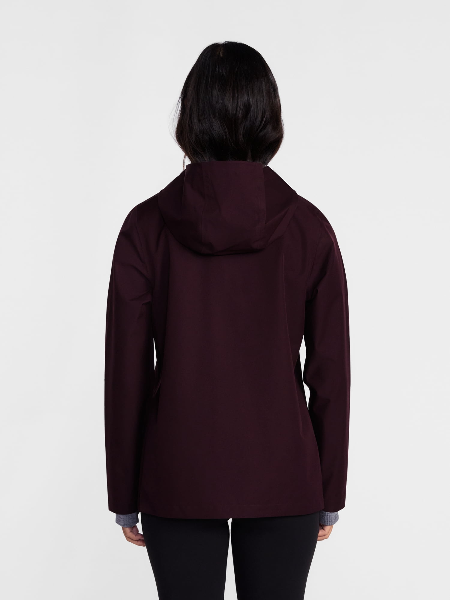 Ozark Trail Women's and Women's Plus Asymmetrical Zip Rain Jacket, Sizes XS-3X